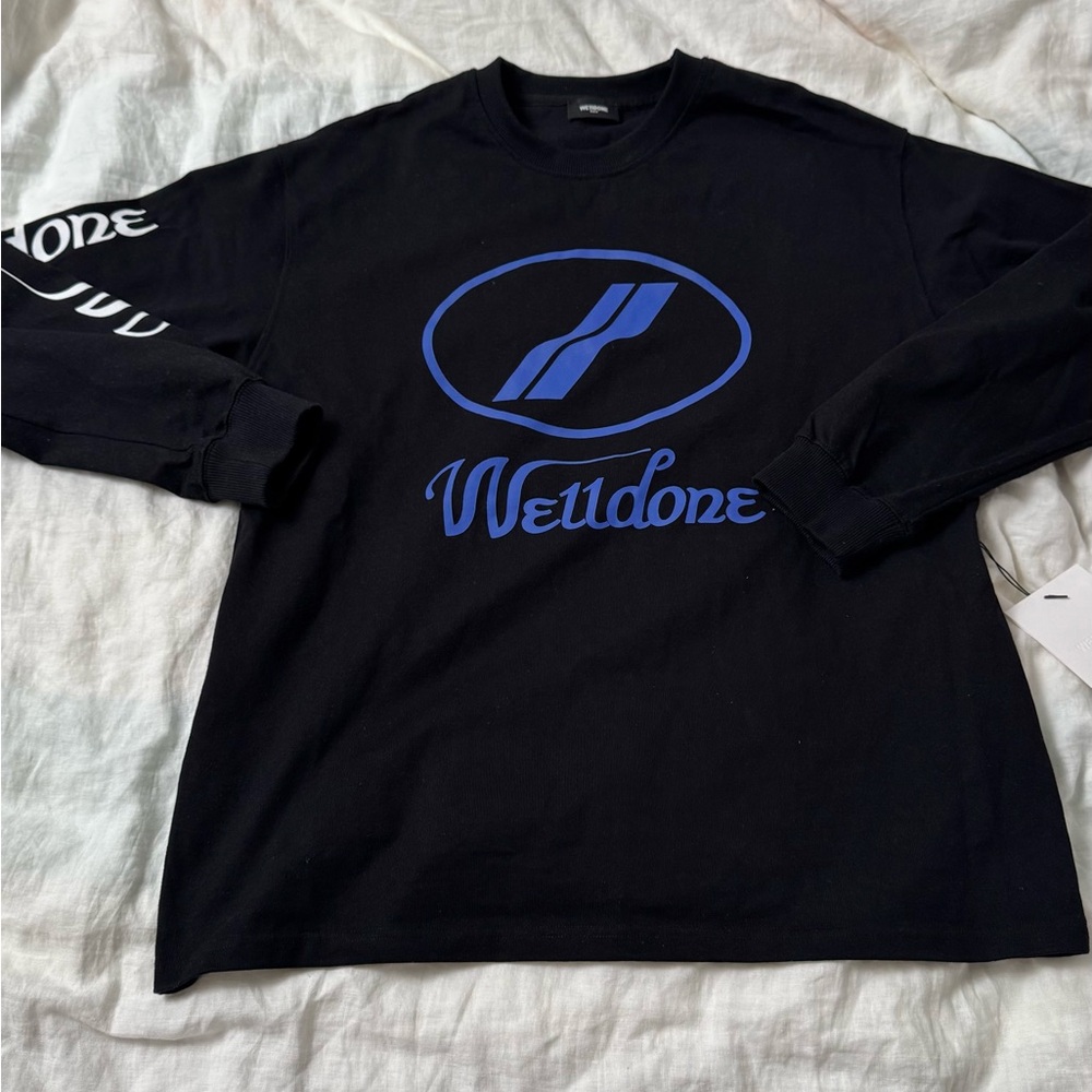 We11done oversized logo sweatshirt